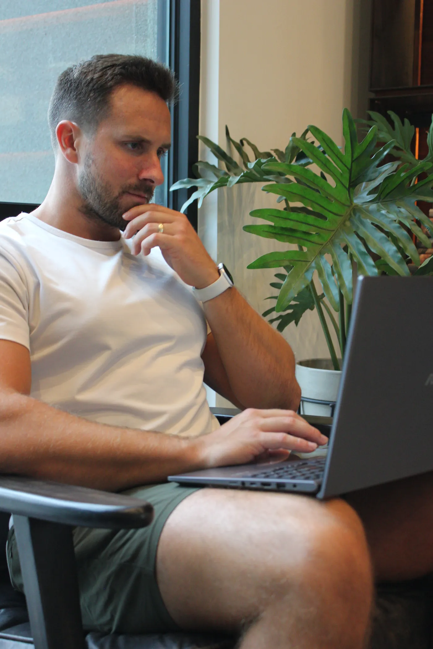 Tyler thinking through a client program